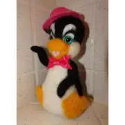 Needle Felting Female Penguin wool roving handmade collectable felted animal