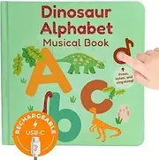 ABC Learning for Toddlers | Sound Books for Toddlers 1-3 and 2-4 | ABC Song | Musical Toys for Toddlers 1-3 (Dinosaur Alphabet)