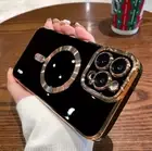 Luxury Plating Shockproof MagSafe Case for iPhone 16 15 14 13 12 11 Pro Max Plus