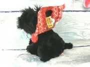 New Aurora 12" Mistletoe Scotty w/ Tag Stuffed Scottish Terrier Wuff Friends Dog
