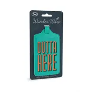 Fred Wander Ware Luggage Tag - Outta Here