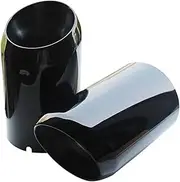 Stainless Steel Car Muffler End Tip Exhaust Tips Compatible For JAGUAR F-PACE 2015 2016 2017 2018 2019 2020 Exterior Styling(Black)