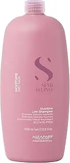 Alfaparf Milano Semi Di Lino Nutritive Low Shampoo - Sulfate, Paraben, Paraffin Free - Moisturizes, Hydrates, and Adds Glossy Shine - 33.8 oz
