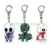 Set of 3 Undertale Sans Acrylic Keychain v2