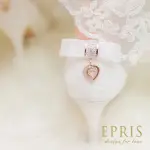 【EPRIS 艾佩絲】現貨 女鞋 心之邱比特 蝴蝶結水鑽白色高跟鞋推薦品牌 20.5-26-浪漫白(高跟鞋)