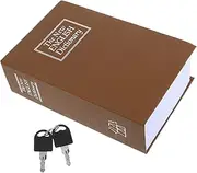 HAMPPLIES Storage Box Key Lock Book Storage Hidden Safe with Key Secret Book Container Secret Hidden Safe Plastic