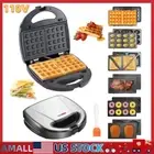 6 in 1 Electric Waffle Maker Sandwich Maker Steak Donut Home Breakfast Machine