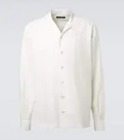 [Dolce & Gabbana] Dolce & Gabbana Linen canvas bowling shirt UK 15,75 white