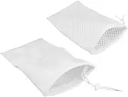 COLLBATH Complete Aquarium Filtration Kit 2pcs Mesh Fish Tank Cleaner Bag Non-Woven Fine Mesh Design