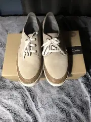 Clarks Men's Gosler Edge Sand Suede Casual Shoe 11.5M. NWB.