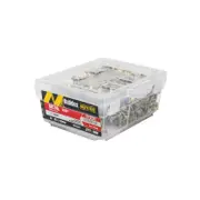 Buildex 8-18 x 12mm Zinc Plated Button Head Metal Tek Screws - 500 Box