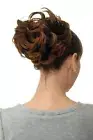 Hair Piece Hair Rose Bun Bushy Volume Chestnut Braun Mix Highlights Q840-2T30