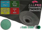 Commercial/Horticultural Shadecloth/Shade Cloth 80% 1.83M x 50M Black OR Green
