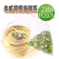 在飛比找PChome24h購物優惠-【蔘大王】冬瓜荷葉美濕茶包X2組（6gX10入/組）促進新陳