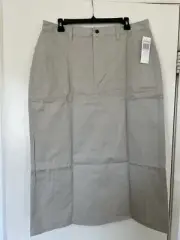 Cabelas Women’s Skirt Beige With Pockets Size 16 New With Tags 34 Inch Length
