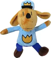 SBSG Dog Man Soft Plush Toy, 9.5-Inch, from Dav Pilkey's Dog Man Graphic Novel Book Series