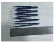 Titanium McPherson Tying Forceps Angle platform 5 mm tip 0.4 length 5 piece