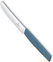 Victorinox Swiss Modern Wavy Edge Tomato and Table Knife, Blue
