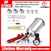 HVLP Auto Paint Air Spray Gun Kit Gravity Feed Car Primer 1.4MM 1.7 2.5MM Nozzle