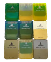 Sony Playstation 1 Memory Card 1MB PS1 Official Genuine Stained Random Selection