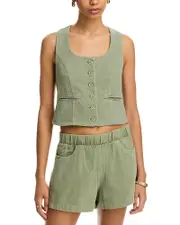 Blanknyc Button Front Vest