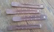 Flat Wood Ash Catcher Incense Burner with Metal Embellishments - Four Assorted