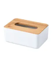 [Takara] Takae Natural Bamboo Tissue Box Small in White