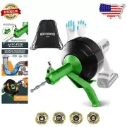Ultimate 35-Foot Drain Snake - Automatic Feed Clog Remover for Easy Maintenance