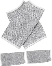 [Uonlytech] 2 Pairs Cut Resistant Arm Sleeves of Security Forearm Covers Lightweight Durable Protection for Safety for Work Outdoor Activities Grey