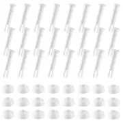 24Pcs Plastic Pool Joint Pins & Rubber Seals for Above Ground Round Frame6896