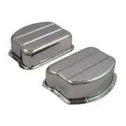 1 Pair Panhead Rocker Boxes, Rocker Cover, Chrome, for Harley-Davidson 48-65