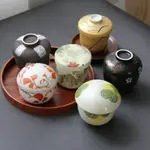 日式陶瓷創意餐具燉盅湯盅陶瓷色釉帶蓋茶碗盅甜品水蛋盅蛋盅托