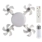 E27 Drone Fan with LED Light Remote Control Ceiling Fan (4 Heads Extension Rod)