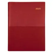 2025 Collins Vanessa A4 Day To Page DTP Planner Red Diary 297x210mm 145.V15