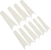 Baluue 500pcs French False Nails Fake Nail Tip Women Nail Tips False Nail Art Tip Clear Nails Tip Gel Impress Toenails Square Press on Nails Fingernail Nail Stickers