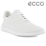 ECCO MINIMALIST W 極簡圓頭皮革平底休閒鞋 女鞋 白色