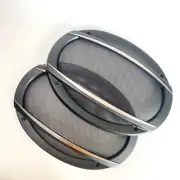 Black 6x9" Speaker Cover ABS Frame Metal Mesh Grill For Car Audio DJ PA Speaker