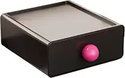 SiaBiced Table Storage Box Desk Drawer Desk Organizer Stackable for Makeup Toiletries, Black, as described
