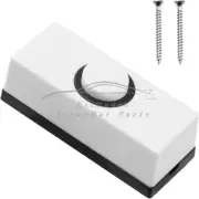 DOOR BELL CHIME BELL PUSH PRESS BUTTON WHITE BLACK INSERTS