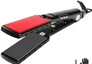 Professional Hair Straightener High Temperature Wide Plates Keratin Straightening Irons Styling Tool Titanium Flat Iron LED Dis