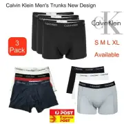 3 X Genuine CALVIN KLEIN Men's Underwear CK Cotton Trunk S M L XL AU Stock