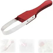 KASESSS Hand Weed Remover, Weed Remover Device, Joint Scraper with Handle, Joint Scraper Weed, Hand Pendulum Hoe, Garden Accessories, Garden Claw for Weeding, Loosening, Labour-Saving Weed Cutter, Red