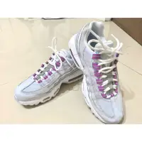 在飛比找蝦皮購物優惠-Nike air max 95 白 灰 紫 麂皮 氣墊 30