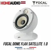 New! Focal Dome Flax 2-way Satellite 1.0 Speaker White for Home Cinema; 1 piece