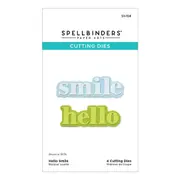 Spellbinders Hello Smile Etched Dies from the Out and About Collection