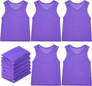 12 Pcs Nylon Mesh Scrimmage Team Practice Vests Pinnies Jerseys for Children Youth Sports Basketball Soccer Football