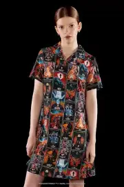BlackMilk Stranger Things Posters Shirt Sleeve Shirt Dress Small NEW
