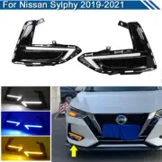 Daytime Running Lights LED DRL Fog Lamp Replacement Bumper For Nissan Sylphy