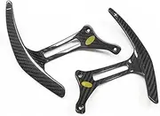Car Steering Wheel Shift Paddles for Ferrari 458 Italia Speciale F12 Car Steering Wheel Shift Paddle Shifter Extension Carbon Fiber HTEOPOEKFR(Black)