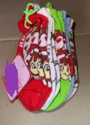 Strawberry Shortcake KIDS NO SHOW SOCKS 5 PAIR NEW
